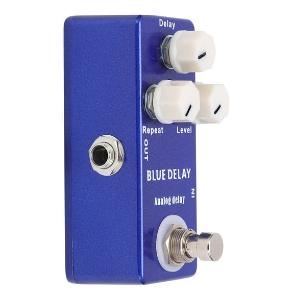 Guitar Effect Pedal Mini Blue Delay Analogue True Bypass Adjustable Instrument Accessory Part