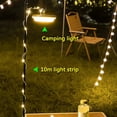 thumbnail image 2 of Lámpara LED para Acampar Atmósfera de Tira 10M de Longitud IPX4 Lámpara de Cinturón de Luz Reciclable Impermeable para Tienda de Campaña,A, 2 of 5