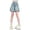Blue, variant on LUOGENLI Girls Jean Shorts Size 8 Elastic Waist Girls Denim Shorts with Side Bow Embroidery Casual Summer Jeans for Little Girls (Blue Size 9-10 Years)