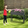 thumbnail image 2 of Costway 40'' Raised Garden Bed with Legs Metal Elevated Planter Box Drainage Hole Backyard, 2 of 10