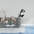 thumbnail image 2 of Estatua de elefante,Estatuas de elefantes de cerámica,figuras de elefantes,decoración,Figura de escritorio,Escultura abstracta de pensador para decoración de oficina y hogar.,Figura, 2 of 8