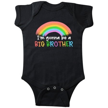 

Inktastic I m Gonna be a Big Brother Rainbow Gift Baby Boy or Baby Girl Bodysuit