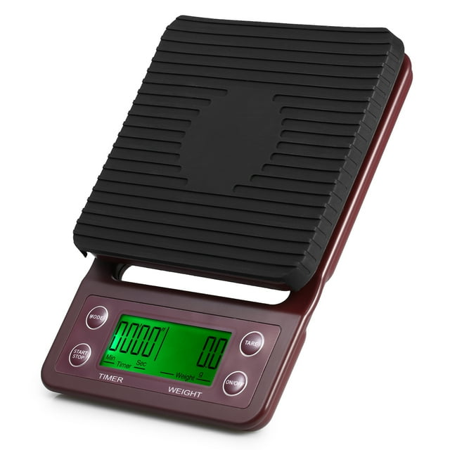 Mistaha 5kg/0.5g Coffee Drip Scale Accurate Electric Kitchen Scale with Large Clear LCD Display Coffee
