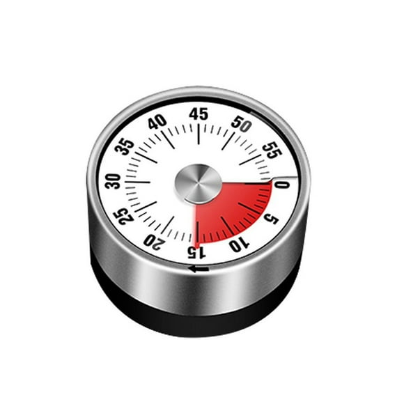 Amdohai 60MIN Countdown Mechanical Magnetic Timer Timer, Quiet Counting, Dual Magnets,