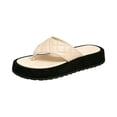 thumbnail image 3 of YOUYEDIAN Womens Sandals Summer Beach Shoes 2026 Wide Non Slip Slip on Slippers Comfortable Open Toe Orthopedic Sandals (Beige), 3 of 6