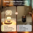 thumbnail image 4 of Candle Warmer Lamp with Timer Adjustable - Height Candle Warmer, Dimmer,  Glass Wax Melting Lamps for  Decor, for Candles in Jars with 2 Bulbs, 4 of 6