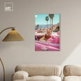 thumbnail image 3 of Rosy Tiger's Ride II Canvas Pink Pop Wall Art by Art Remedy, Silver Frame, 24" x 36", 3 of 7