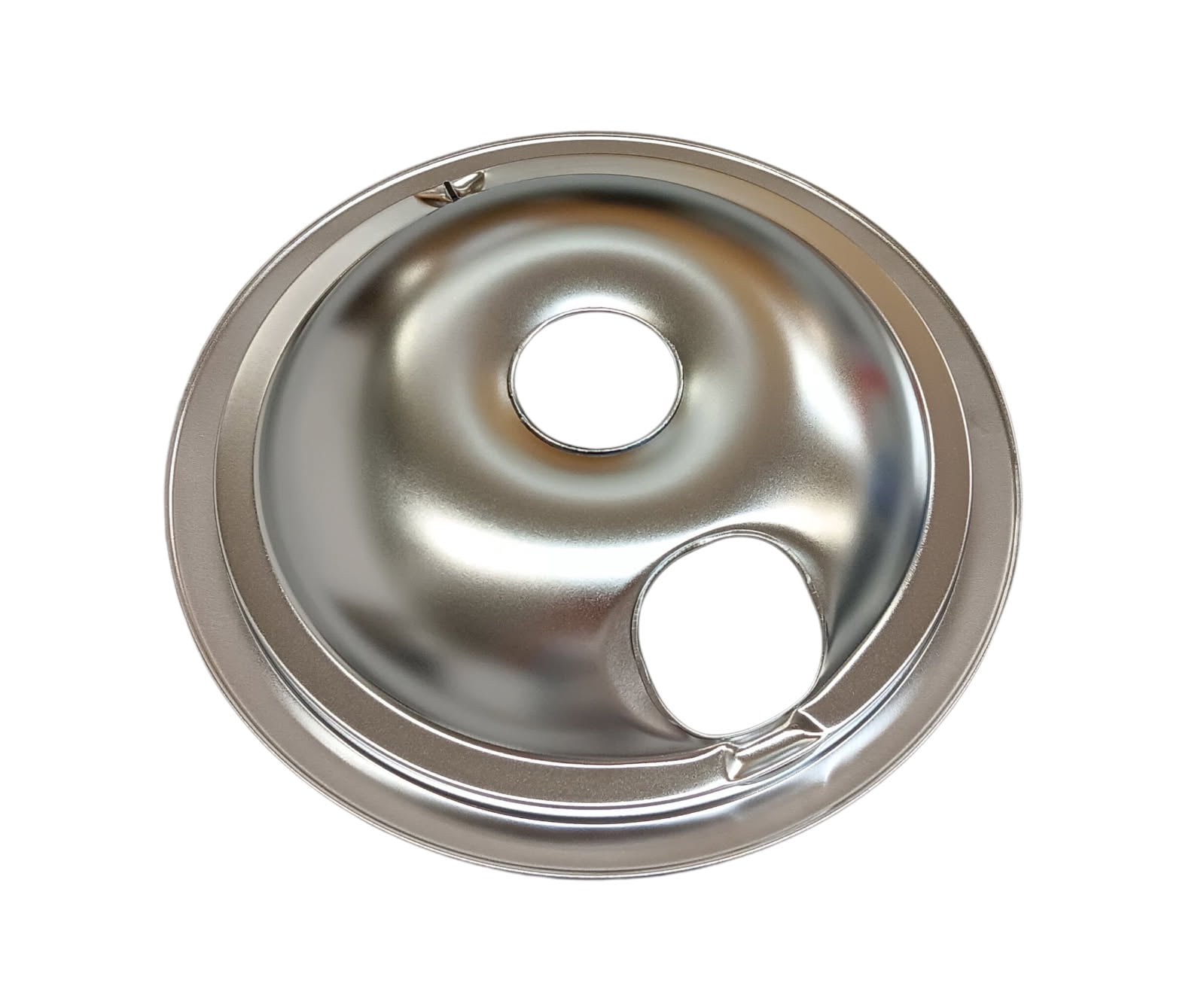 Large 8" Chrome Drip Bowl Tray 6-Pack fits GE, WB31K10266, WB32X5076, WB31M15