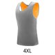 thumbnail image 5 of Minnieouse Chaleco de poliéster para hombre, portátil, plegable, lavable, cuello redondo, reemplazo de Color sólido, ropa interior térmica de Ropa interior gris claro 4XL, 5 of 6