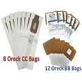 thumbnail image 2 of MaximalPower 12-Pack Type BB Compact Canister Vacuum Bags For Oreck XL, Buster B & More 2 of 6