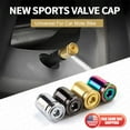 thumbnail image 2 of 4pcs Universal Car Wheels Titanium Tire Air Valve Caps Stem Dust Cover Decorate, 2 of 7