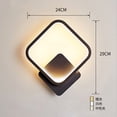 thumbnail image 4 of Aplique de pared LED cuadrado negro tricolor, lámpara de pared LED moderna para interior y exterior, dormitorio, sala de estar, hogar, 110 V, 4 of 12