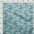 thumbnail image 3 of oneOone Cotton Flex Light Blue Fabric Abstract Line Drawing Floral Diy Clothing Quilting Fabric Print Fabric By Yard 40 Inch Wide, 3 of 6