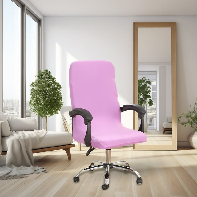 Fiudx Funda de Silla de Color Liso, Tela Suave y Elástica, Protección de 360 Grados, Transpirable y Cómoda, Elegante Decoración para El Hogar y La Oficina, Tamaño Universal, Fácil de Limpiar, Compati