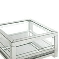 thumbnail image 3 of ACME Noralie Square Coffee Table in Clear and Mirrored, 3 of 5
