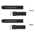 thumbnail image 4 of Uxcell Silicone Watch Band 24mm Rubber Watch Strap with Electroplated Stainless Steel Buckle for Men Women, Black, 4 of 6