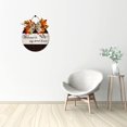 thumbnail image 4 of Eveokoki 11" Welcome to My Sweet Home Signs for Front Door Farmhouse Porch Rustic Round Wooden Hanging Wreaths for Housewarming Gift Festival Maple Leaves Decoration Outdoor Indoor Wall Decor, 4 of 5