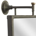 thumbnail image 5 of DecMode Industrial Rectangular Metal Wall Mirror with Pull Handle Design and Black Finish, 14"W x 28"H, 5 of 14