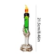 thumbnail image 3 of Lámpara de candelabro LED Accesorios de terror de Halloween Decoración de fiesta de Halloween Verde, 3 of 3