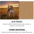 thumbnail image 2 of SKYSONIC Beagle Dog On The Beautiful Sunset Printed Square Ceramic Coaster for Drinks with Cork Base for Coffee Cups Place Mats for Home Decor Set of 6 Pieces, 2 of 4