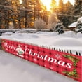 thumbnail image 1 of Large Christmas Yard Banner for Outdoor Decoration 98.42x19.68 in Porch Trim Festive Design with Easy Assembly Durable Polyester Fabric Suitable for Walls Trees Parties Creates Cheerful, 1 of 6