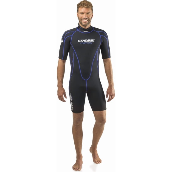Cressi Tortuga 2.5mm Man, Black/Blue, XS
