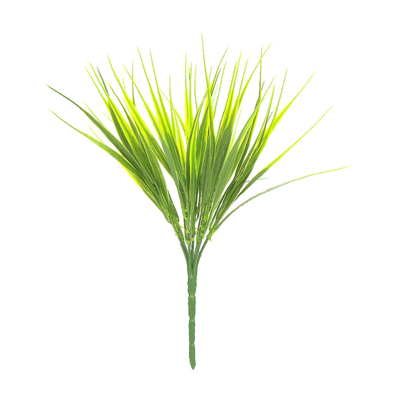 YeccYuly 1/5Pcs Artificial Outdoor Plants Plastic Wheat Grass 7 Forks