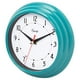 EQUITY LACROSSE 25020 Horloge Murale Analogique 8 Pouces - Bleu Turquoise – image 2 sur 4
