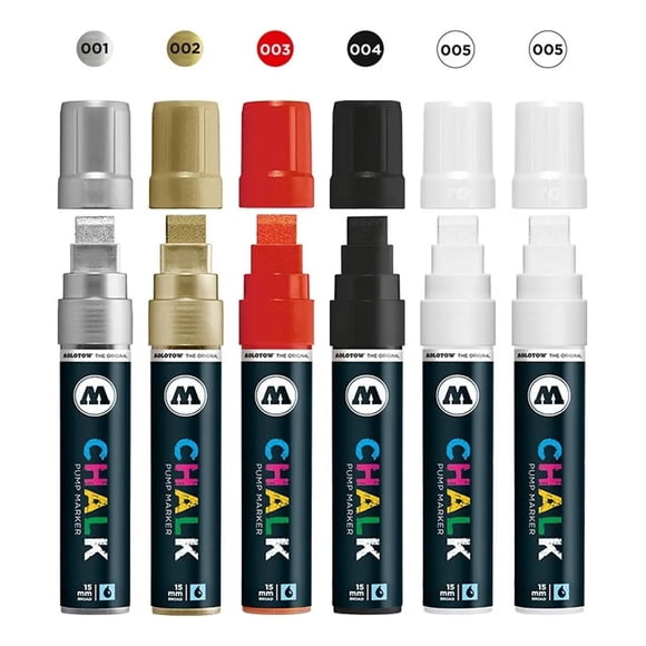 Marcadores Molotow Chalk 15Mm Set Básico 6 Piezas Multicolor