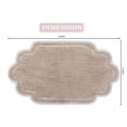 thumbnail image 6 of Home Weavers Allure Collection Bathroom Rug 100% Cotton Tufted Bathroom Rug, Soft & Absorbent Bath Rugs, Non-Slip Bath Rug, Machine Wash Dry Bath Mats - 21"x34" Bath Rug, Linen, 6 of 9
