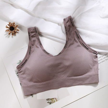 

2 packs * Women Wireless Bra Top Vest Breathable Chest Pad Wearing Sports Underwear sports bras for women plus size