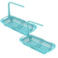 thumbnail image 1 of Oleegame 2PC Shower Soap Dish With Hook Adjustable To Fit Any Size Sink Large Capacity Storage Retractable Sink Storage Rack Towel Rack Blue, 1 of 8