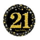 thumbnail image 4 of Juego de 114 piezas de vajilla desechable de moda con pancarta, vasos de papel, platos y servilletas, suministros para fiesta de cumpleaños de 21 años, 4 of 8