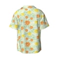 thumbnail image 4 of Goofa Tree Palms Lemon Printed Men's Casual Short-sleeved Shirt,Lightweight Breathable Button-down,Summer Casual men's top,Versatile Fashion shirt-, 4 of 7