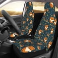 thumbnail image 3 of Fotbe Cute plant fox Pattern Automotive Seat Covers for Cars Trucks and SUVs – Car Seat Covers for Front Seats,Protective Seat Covers,Vehicle Seat Covers, Set of 2, 3 of 9