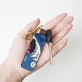 thumbnail image 4 of Wukai Great White Shark Print Leather Car Keychain, Universal Key Fob Keychain, Leather Key Chain Holder for Men and Women,360 Degree Rotatable, 4 of 5