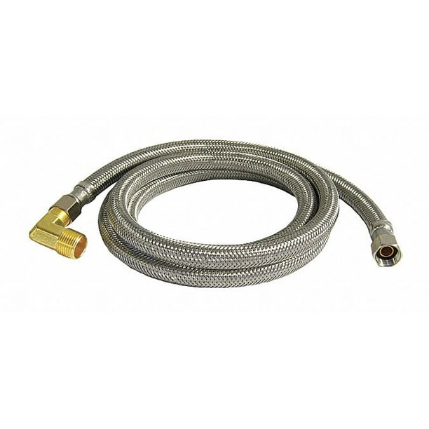 Kissler Dishwasher Supply Line, 3/8x3/8, 60in.L Stainless Steel 882060
