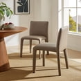 thumbnail image 2 of Side Dining Chair, Brown, Faux Leather, Bar Pub Cafe Bistro Dining Kitchen Hospitality Restaurant, Modern Contemporary, HB37843, 2 of 9