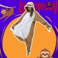 thumbnail image 5 of Veyryth Unisex Sloth Adult Onesie Pajamas, Polar Fleece Animal Pajamas，One-Piece Sleepwear for Men and Women Size S, 5 of 7