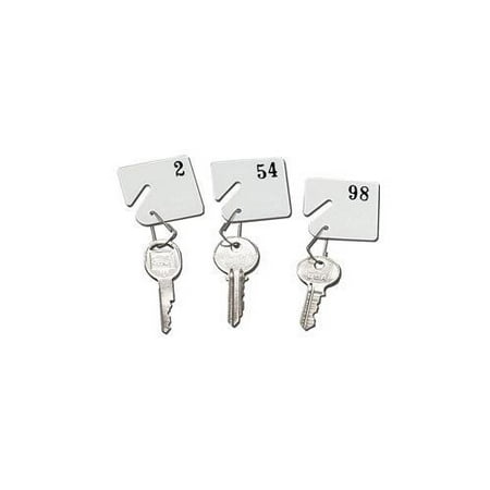 UPC 025719003289 product image for Plastic Key Tags, Numbered 31-60, White (0032) [Office Product] | upcitemdb.com
