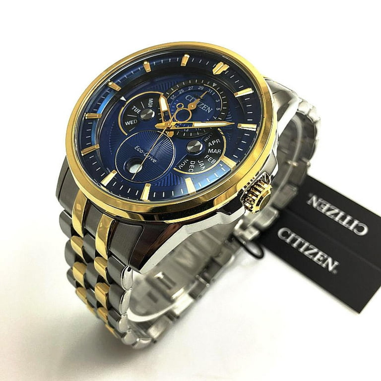 Men's Citizen Eco-Drive BU0054-52L Watch, Two-Tone Solar Men's Citizen Eco-Drive BU0054-52L Watch, Two-Tone Solar