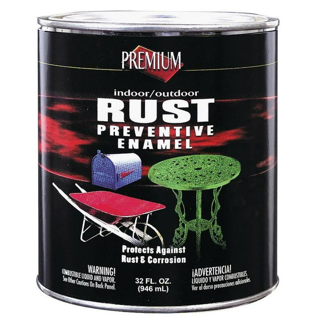 Rustoleum Premium Oil Based Rust Preventive Enamel Paint, 1 qt Can