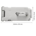 thumbnail image 2 of HAKIDZEL 1Set Silver Door Lock for Home Security 3.34x1.57x0.20in, 2 of 8