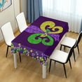 thumbnail image 7 of Coolnut Mardi Gras Tablecloth, Waterproof Washable Polyester Square Table Cover, Durable Tablecloth for Kitchen Dining Table Party Decor, 54"x54", 7 of 7