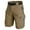 Brown, variant on Men's Summer Tactical Cargo Shorts Loose Fit Training Shorts with Officer Print Quick Dry Outdoor Work Shorts for Daily Wear (Belt Not Included) Black M