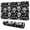 Black Skull Butterfly, variant on Long Mouse Pads for Desk,Black Skull Rose Pattern Desk Mats on Top Of Desks, Desk Mouse Pad Extra Large with 3mm Non-Slip Base and Stitched Edge for Gaming,Office,Work,Home 31.5"x11.8"