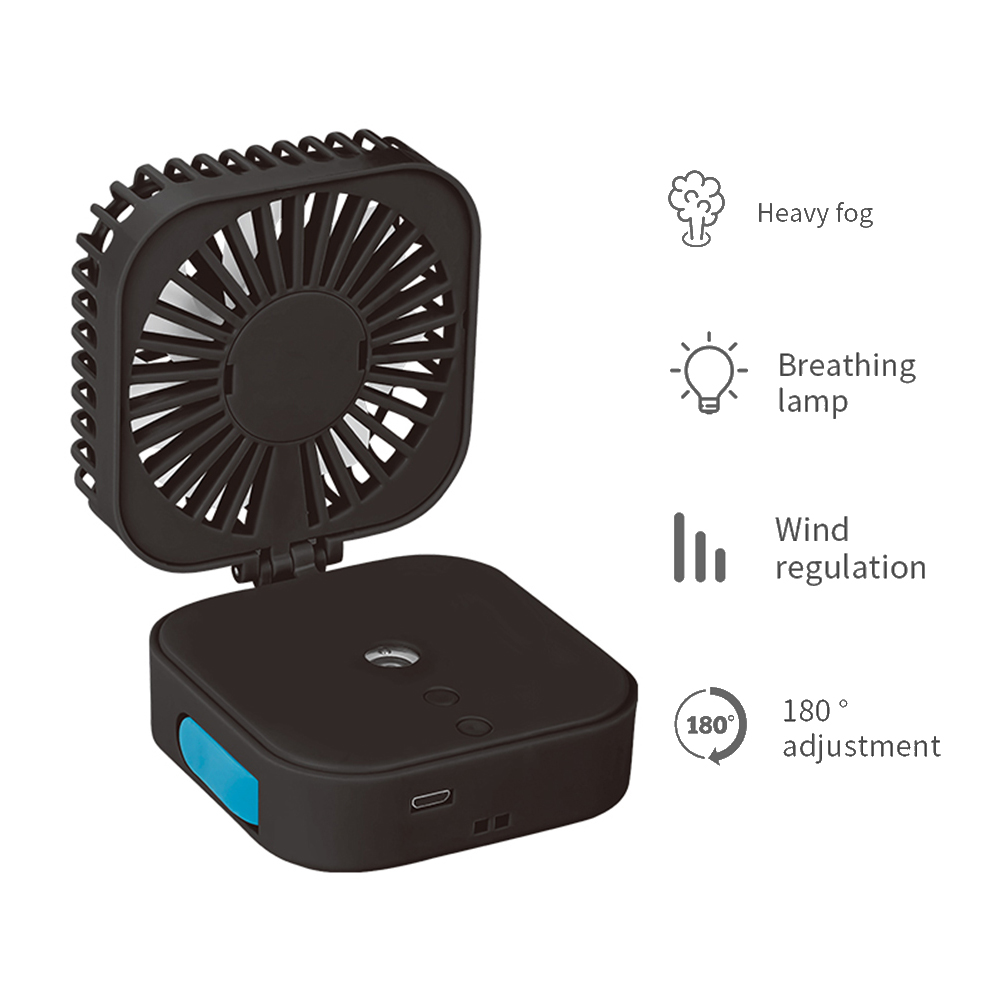 Portable Misting Fan Wireless Cool Mist Humidifiers with Fan USB
