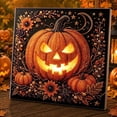 thumbnail image 2 of Halloween Diamond Art Painting Kits for Adults Pearl Bead Canvas Painting Set, 3D Embossed Crystal Art Wall Decor for Home Living Room Bedroom Gift by OVFUIZ, 2 of 9