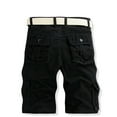 thumbnail image 2 of MRULIC jeans for men Beach Trouser Casual Pant Work Pocket Cargo Shorts Color Outdoors Men's Men's Pants Men Cargo Pants Black + 30, 2 of 4