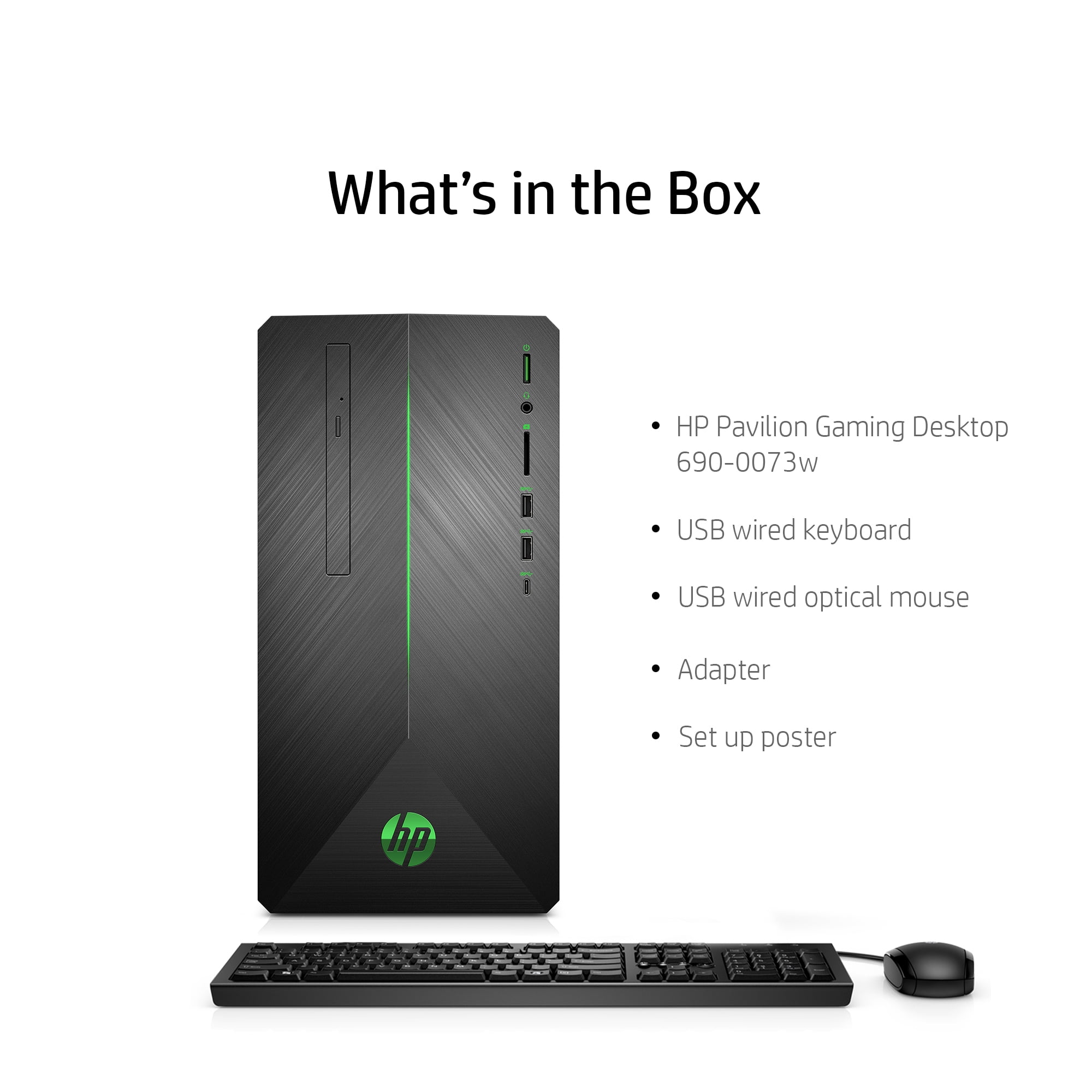 HP Pavilion Gaming Desktop Tower, Intel Core i5-9400F, NVIDIA GeForce GTX 1660Ti, 8GB RAM, 256GB SSD, Walmart.com